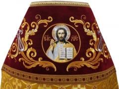 Облачення священника комбіноване з парчі, з вишитим опліччям, вишивка &quot;Нова вишивка&quot;