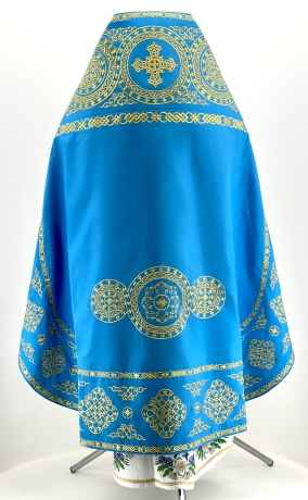Облачення священника вишите на габардині, вишивка "Коло" з вишитим галуном