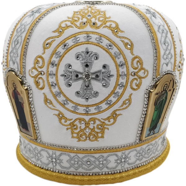 Митра Ромб белая