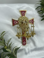 Трисвічник Пасхальний кит. №8 29x18х12см