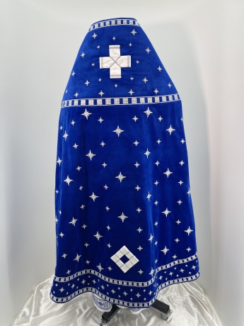 Комбіноване облачення священника вишите на оксамиті, вишивка "Сяйво" 