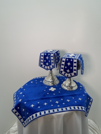 Комбіноване облачення священника вишите на оксамиті, вишивка "Сяйво" 