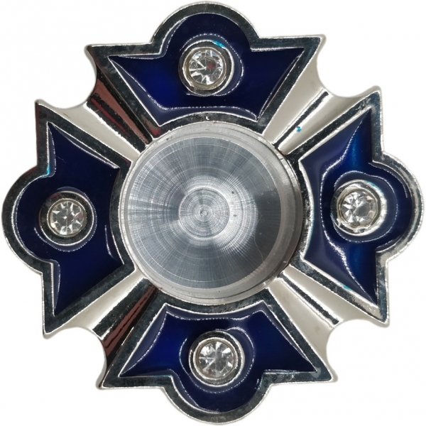 Капсула с эмалью Ф5см син.эм.бел.кср