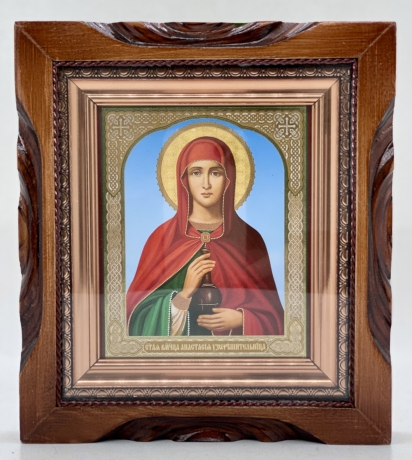 Икона свящ. вмч. Анастасия Узорешительница 19х17