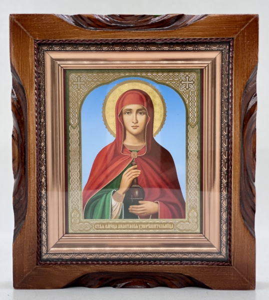 Икона свящ. вмч. Анастасия Узорешительница 19х17