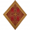 Салфетка красная под крест "Крест" Ромб