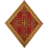 Серветка червона під хрест "Хрест" Ромб