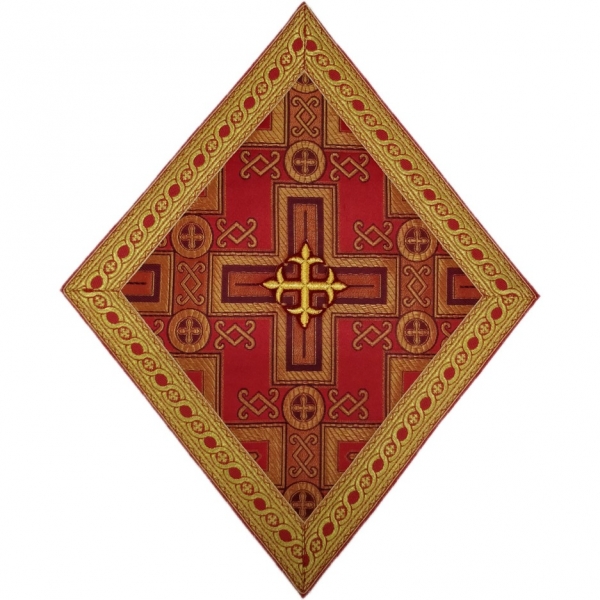 Салфетка красная под крест