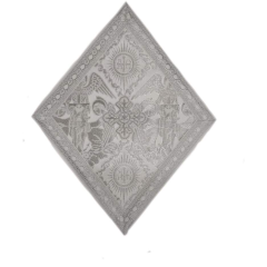 Салфетка красная под крест "Крест" Ромб