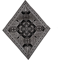 Салфетка красная под крест "Крест" Ромб