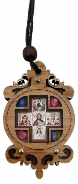 Подвеска дерев. Ажур 6 5х4