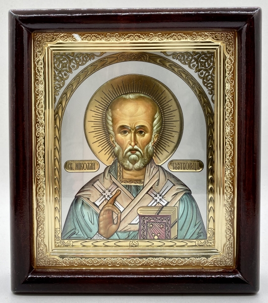 Икона свящ. Николай Чудотворец 23х20