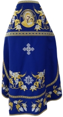 Облачення священника, вишите на габардині, вишивка &quot;Лілія&quot; з пришивним галуном
