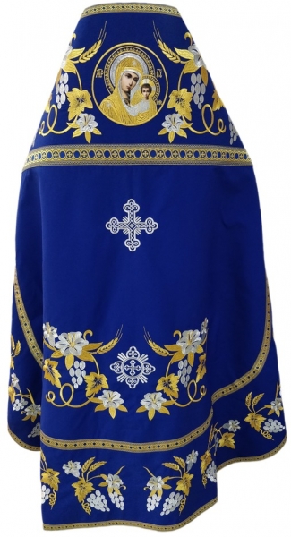 Облачение священника, вишитое на габардине, вишивка
