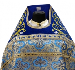 Облачення священника комбіноване з парчі &quot;Соняшник&quot;, з вишитим опліччям, вишивка &quot;Роза&quot;