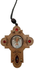 Підвіска &quot;Хрест з камінчиками&quot; 7х5
