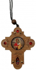 Підвіска &quot;Хрест з камінчиками&quot; 7х5