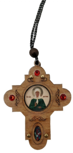 Подвеска Крест Ангел 7х5