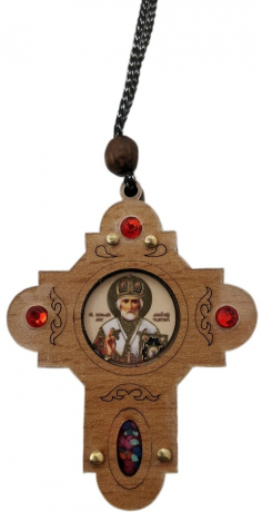 Подвеска Крест Ангел 7х5