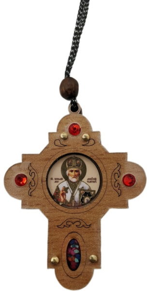 Подвеска Крест Ангел 7х5