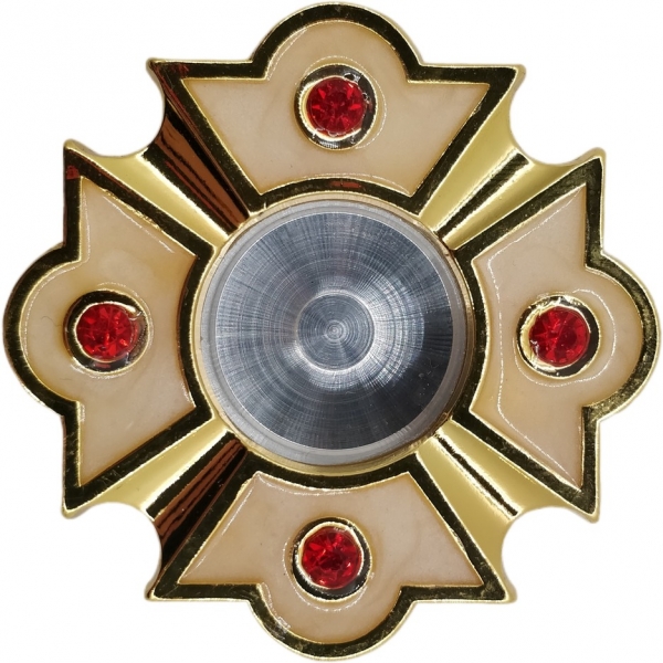 Капсула с эмалью Ф5см бел.эм.крас.кзол