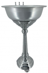 Купіль для хрещення, Ф40 (висота 87см. миска нержавійка) 10л