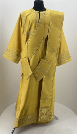 Стіхар дияконський, вишивка "Сердечка" 