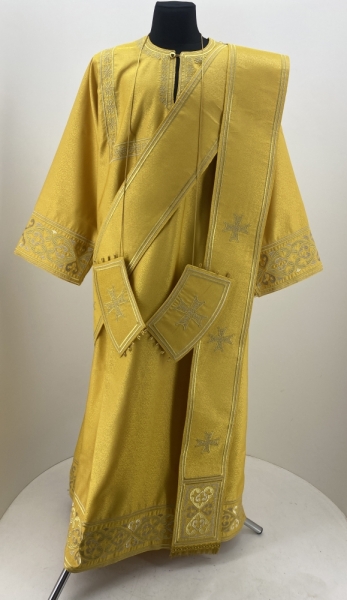 Стіхар дияконський, вишивка "Сердечка" 