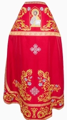 Облачення священника, вишите на габардині, вишивка &quot;Троянда&quot; з пришивним галуном