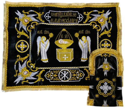 Покровцы и воздух с вышивкой "Ангел"