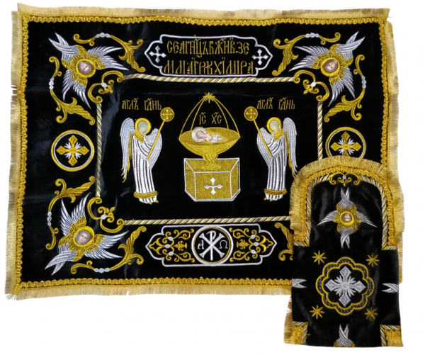 Покровцы и воздух с вышивкой