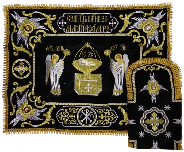 Покровцы и воздух с вышивкой