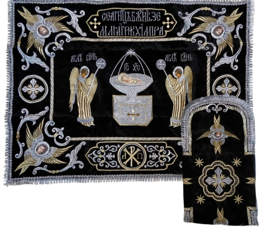 Покровцы и воздух с вышивкой "Ангел"