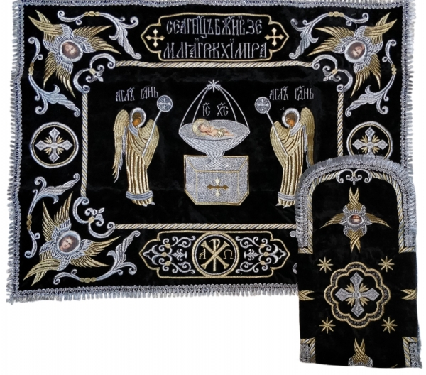 Покровцы и воздух с вышивкой