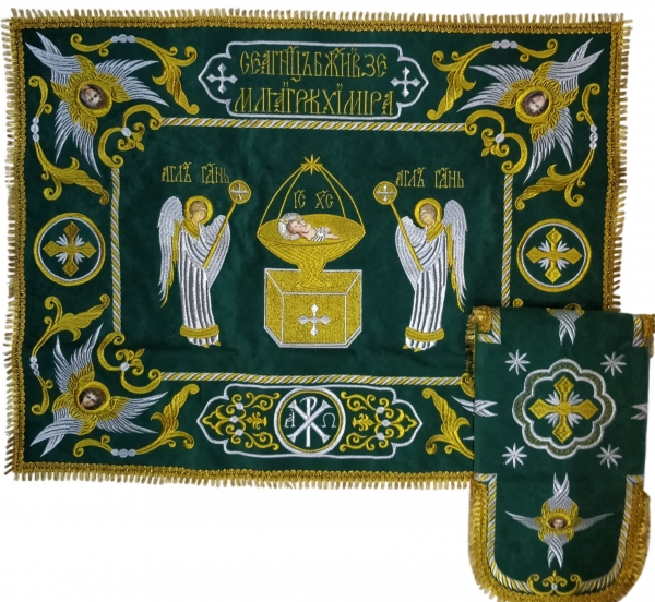 Покровцы и воздух с вышивкой