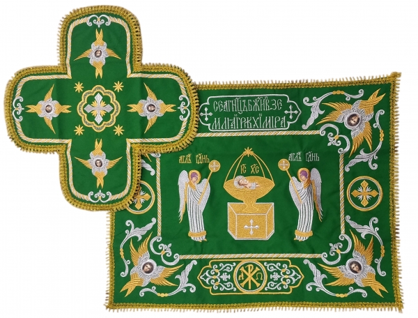 Покровцы и воздух с вышивкой