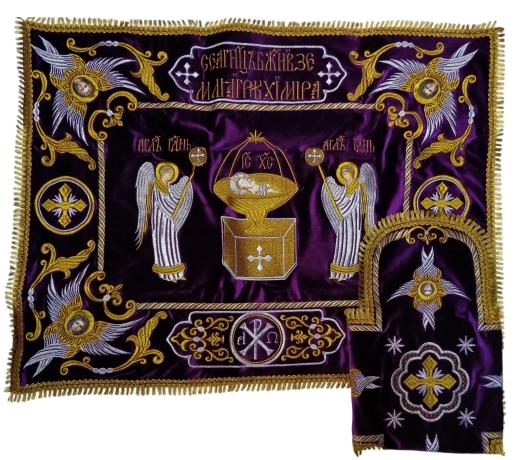 Покровцы и воздух с вышивкой "Ангел"