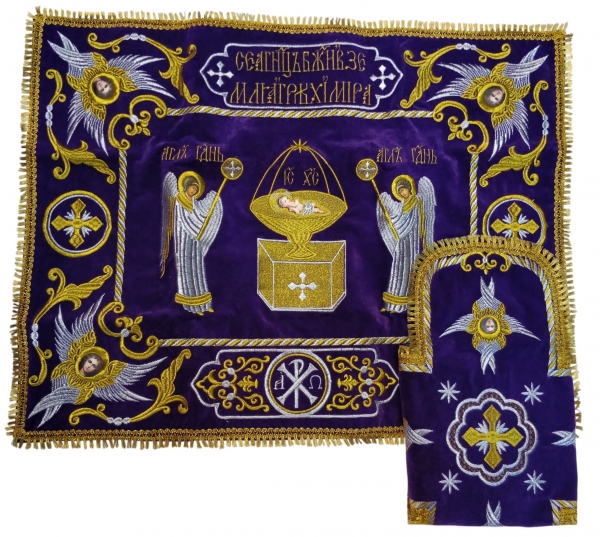 Покровцы и воздух с вышивкой