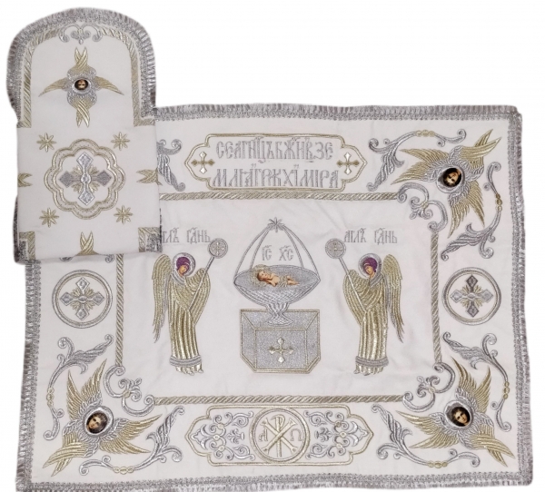 Покровцы и воздух с вышивкой