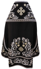 Облачення священника, вишите на габардині, вишивка &quot;Роза&quot; з пришивним галуном