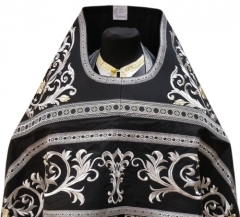 Облачення священника, вишите на габардині, вишивка &quot;Роза&quot; з пришивним галуном