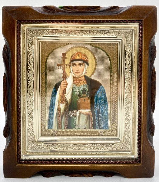 Икона свящ. равноап. вл. кн. Ольга 19х17