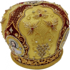 Митра  "Узор"  жёлтая