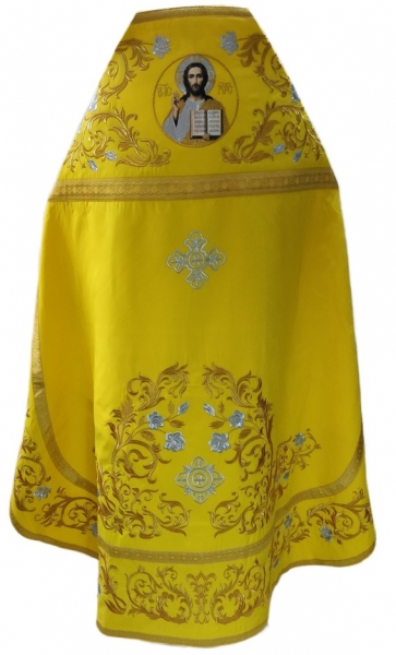 Облачение священника, вишитое на габардине, вышивка