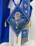 Комбіноване облачення священника вишите на оксамиті, з вишитими іконами, вишивка "Лілії"