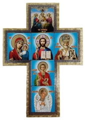 Ікона Хрест - Іконостас 8,5х12 блак - фон