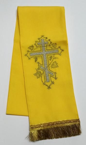 Закладка Крест желтая