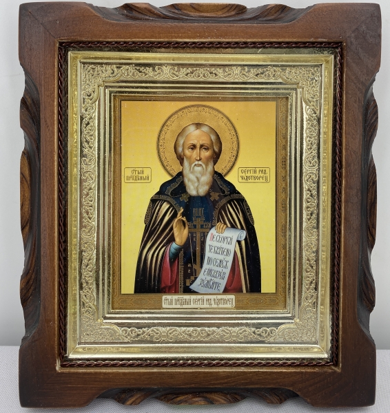 Ікона Сергій Радонежський чуд. 19х17