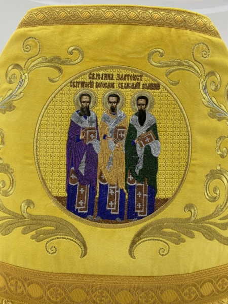 Облачення священника комбіноване, з парчі, з вишитим опліччям