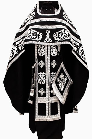 Облачение священника вышитое на габардине, вышивка